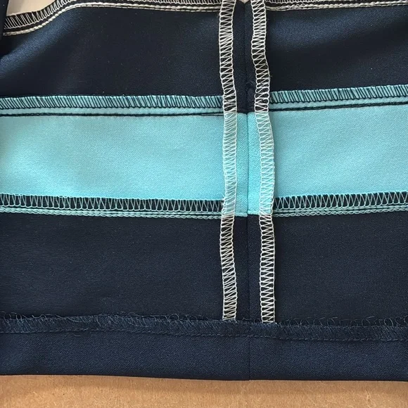 NWT gorgeous Tommy Hilfiger sleeveless striped dress Size 16 hidden zipper - Picture 8 of 10